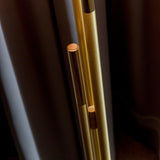 Ellis Floor Lamp by CVL, Shade: Drop Paper 100-CVL, Drop Paper 101-CVL, Drop Paper 103-CVL, Finish: Satin/Polished Brass-CVL, Satin/Polished Graphite-CVL, Satin/Polished Nickel-CVL, Satin/Polished Copper-CVL, | Casa Di Luce Lighting