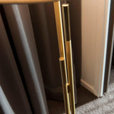 Ellis Floor Lamp by CVL, Shade: Drop Paper 100-CVL, Drop Paper 101-CVL, Drop Paper 103-CVL, Finish: Satin/Polished Brass-CVL, Satin/Polished Graphite-CVL, Satin/Polished Nickel-CVL, Satin/Polished Copper-CVL, | Casa Di Luce Lighting