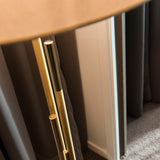 Ellis Floor Lamp by CVL, Shade: Drop Paper 100-CVL, Drop Paper 101-CVL, Drop Paper 103-CVL, Finish: Satin/Polished Brass-CVL, Satin/Polished Graphite-CVL, Satin/Polished Nickel-CVL, Satin/Polished Copper-CVL, | Casa Di Luce Lighting