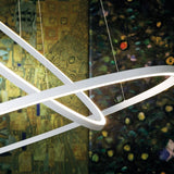 Ellisse Double Pendant Light by Nemo, Finish: White, Black, Gold Painted, Polished Aluminium, Gold Polished Anodized, Color Temperature: 2700K, 3000K, | Casa Di Luce Lighting