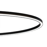 Ellisse Minor Pendant Light by Nemo, Finish: Black, Color Temperature: 3000K, Position: Uplight | Casa Di Luce Lighting