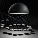 Entourage P1 Pendant Light by Linea Light, Finish: Grey, White, Brown, Size: Small, Medium, Large, | Casa Di Luce Lighting