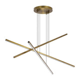 Essence Trio Linear Suspension by Tech Lighting, Finish: Brass Aged, Nickel Satin, , | Casa Di Luce Lighting