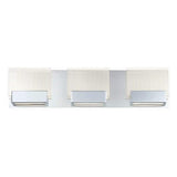 3 Light Chrome Sonic LED Bath Bar by Eurofase