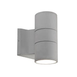 Lund Outdoor Wall Sconce by Kuzco, Finish: Black, Grey, Silver, Size: Small, Large, | Casa Di Luce Lighting