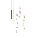 Flower Miu Suspension by IDL, Finish: Burnished Corten-IDL, Glossy Antique Gold-IDL, Pure Steel-IDL, Light Gold-IDL, , | Casa Di Luce Lighting