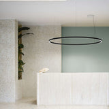 Compendium Circle Pendant By LucePlan, Finish: Black