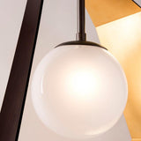 Bronze with Gold Leaf-Small Origami Pendant by Page One