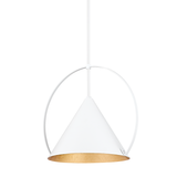Mari Pendant By Troy Lighting, Size: Small, Finish: Gold Leaf / Soft White