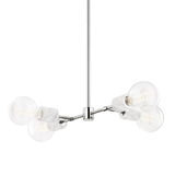 Asime Chandelier by Mitzi, Finish: Brass Aged, Nickel Polished, , | Casa Di Luce Lighting