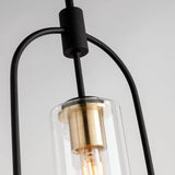 Dark Bronze and Brushed Brass Smyth Outdoor Pendant by Troy Lighting