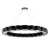 Opal Chandelier - Soft Black Large