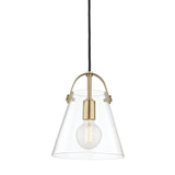 Karin Pendant by Mitzi, Finish: Brass Aged, Nickel Polished, Size: Small, Large, | Casa Di Luce Lighting