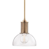 Halcyon Pendant by Hudson Valley, Finish: Brass Aged, Size: Large, | Casa Di Luce Lighting