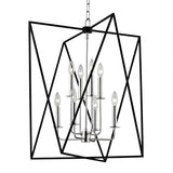 Laszlo Pendant by Hudson Valley, Finish: Nickel Polished, Size: Large, | Casa Di Luce Lighting