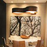 KS Line Pendant Light By Accord, Color: Imbuia, Louro Freijo, Teak, American Walnut, Maple, Charcoal, Sand, Organic Black, Organic White, Organic Cappuccino, Organic Gold, Organic Lead Grey, Size: Small, Medium, Large, ,| Casa Di Luce Lighting