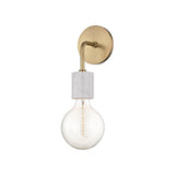 Asime Wall Sconce by Mitzi, Finish: Brass Aged, Nickel Polished, Number of Lights: 1, 2, | Casa Di Luce Lighting