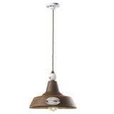 Grunge Pendant Light By Ferroluce, Color: Vintage White, , | Casa Di Luce Lighting