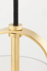 Karin Pendant by Mitzi, Finish: Brass Aged, Nickel Polished, Size: Small, Large, | Casa Di Luce Lighting