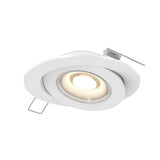 FGM 4” Flat Gimbal Recessed Light - White