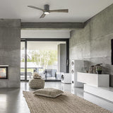 Aviator 54 Flush Ceiling Fan by Modern Forms, Finish: Graphite, Black Matte, , | Casa Di Luce Lighting