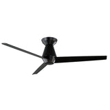 Matte Black Slim Flush Ceiling Fan by Modern Forms