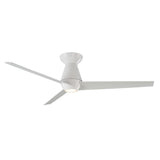 Matte White Slim Flush Ceiling Fan by Modern Forms