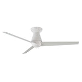 Matte White Slim Flush Ceiling Fan by Modern Forms