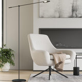 Rotaire LED Floor Lamp in Living Room