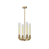 Flute Chandelier by Alora, Finish: Urban Bronze, Vintage Brass, Nickel Polished, Number of Lights: 4, 8, 12, 16, | Casa Di Luce Lighting