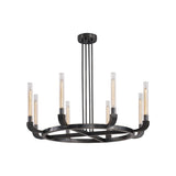 Flute Chandelier by Alora, Finish: Urban Bronze, Vintage Brass, Nickel Polished, Number of Lights: 4, 8, 12, 16, | Casa Di Luce Lighting