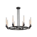 Flute Chandelier by Alora, Finish: Urban Bronze, Number of Lights: 8, | Casa Di Luce Lighting