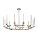 Flute Chandelier by Alora, Finish: Urban Bronze, Vintage Brass, Nickel Polished, Number of Lights: 4, 8, 12, 16, | Casa Di Luce Lighting
