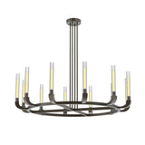 Flute Chandelier by Alora, Finish: Urban Bronze, Vintage Brass, Nickel Polished, Number of Lights: 4, 8, 12, 16, | Casa Di Luce Lighting