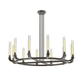 Flute Chandelier by Alora, Finish: Urban Bronze, Number of Lights: 12, | Casa Di Luce Lighting