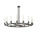 Flute Chandelier by Alora, Finish: Urban Bronze, Number of Lights: 16, | Casa Di Luce Lighting