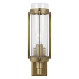 Flynn Wall Light by Lauren Ralph Lauren, Finish: Nickel Polished, Time Worn Brass, , | Casa Di Luce Lighting