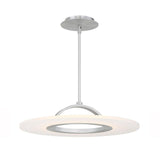 Elektron dweLED Pendant-Semi-Flushmount by W.A.C. Lighting, Finish: Aluminum Brushed, Black, Size: 20 Inch, 28 Inch, | Casa Di Luce Lighting