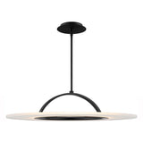 Elektron dweLED Pendant-Semi-Flushmount by W.A.C. Lighting, Finish: Black, Size: 20 Inch, | Casa Di Luce Lighting