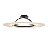 Elektron dweLED Pendant-Semi-Flushmount by W.A.C. Lighting, Finish: Aluminum Brushed, Black, Size: 20 Inch, 28 Inch, | Casa Di Luce Lighting