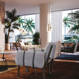 Fork Large Suspension by Diesel Living with Lodes, Color: Ivory, Grey, Finish: Ivory, Anthracite, Canopy Color: Matt Black, Matt White, Chrome | Casa Di Luce Lighting