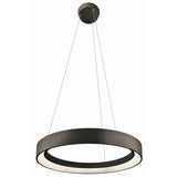 Fornello Large LED Pendant by Kichler, Finish: Black, Nickel Brushed, White, , | Casa Di Luce Lighting