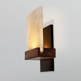 Fortis LED Wall Sconce by Cerno, Color: Carrara Marble-Cerno, Finish: Brushed Aluminium-Cerno, Distressed Brass-Cerno, Brass Brushed, Oiled Bronze-Cerno, Light Option: 2700K LED, 3500K LED | Casa Di Luce Lighting