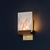 Fortis LED Wall Sconce by Cerno, Color: Carrara Marble-Cerno, Finish: Brushed Aluminium-Cerno, Distressed Brass-Cerno, Brass Brushed, Oiled Bronze-Cerno, Light Option: 2700K LED, 3500K LED | Casa Di Luce Lighting