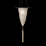 Cesendello Pendant Light with Ring by Fortuny by Venetia Studium, Color: White Classic-Fortuny, , | Casa Di Luce Lighting