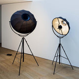 Fortuny Floor Lamp by Pallucco, Color: Black/White-Palluco, Black/Gold Metallic-Palluco, Semi Gloss Black/Bronze Metallic-Palluco, Semi Gloss Black/Metallic Silver-Palluco, Beige/White-Palluco, White/White-Palluco, Finish: Black, Titanium, White, | Casa Di Luce Lighting