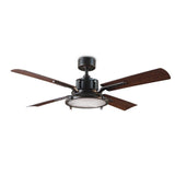 Nautilus Ceiling Fan with Light by Modern Forms, Finish: Graphite, Black Matte, Bronze Oil Rubbed, Color Temperature: 2700K, 3000K, 3500K, | Casa Di Luce Lighting