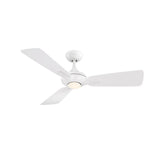 Mykonos Ceiling Fan with Light by Modern Forms, Finish: White Matte, Color Temperature: 2700K, | Casa Di Luce Lighting