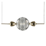 Frida Suspension by Italamp, Finish: Light Gold-IDL, Shiny Nickel-Italamp, , | Casa Di Luce Lighting