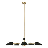 Jane Chandelier by ED by Ellen DeGeneres, Finish: Midnight Black, White Matte, , | Casa Di Luce Lighting